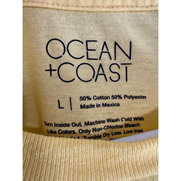 Ocean  + Coast Outer Banks Yellow Boat Tee Size Large - Picture 3 of 3